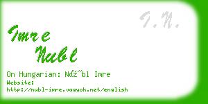 imre nubl business card